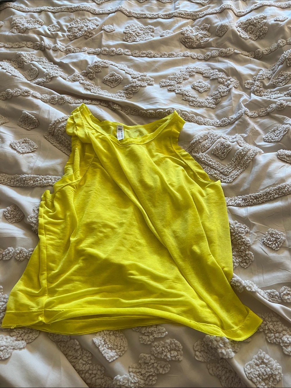 FP Movement by Free People Neon Yellow Sleeveless Tank NEW
